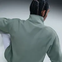 Nike Solo Swoosh мужские Fleece Quarter-Zip Top цвет серый