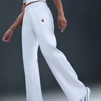 NikeCourt Heritage Windrunner женская Mid-Rise Tennis Pants цвет белый