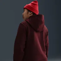 Nike Sportswear Club Fleece Big детские Pullover Толстовка с капюшоном (Extended Size) цвет красный