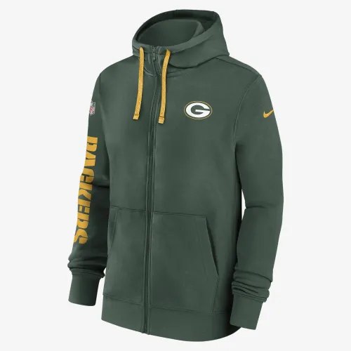 цвет зеленый Bay Packers Sideline Team Issue Club мужские Nike NFL Pullover Толстовка с капюшоном цвет зеленый