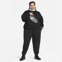 Nike Sportswear Phoenix Fleece жіноча оверсайз Crew-Neck світшот (великі розміри) колір чорний