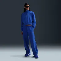 Nike Sportswear Phoenix Fleece женская 1/2-Zip Cropped свитшот синий