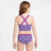 Nike Swim Big детские (Girls') Spiderback Midkini набор цвет фиолетовый