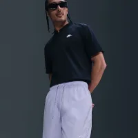 Nike Club мужские Woven Flow шорты цвет фиолетовый