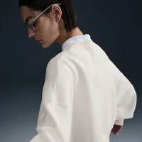 NikeCourt Phoenix Fleece жіноча Over-оверсайз Crew-Neck Tennis світшот колір коричневий