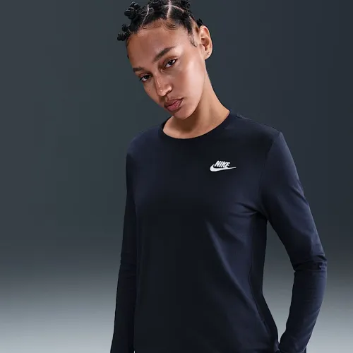 Nike Sportswear Club жіноча Long-Sleeve футболка блакитний
