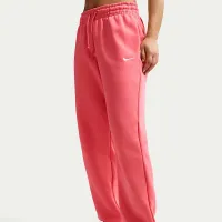 Nike Sportswear Phoenix Fleece женская С высокой Талией оверсайз Sweatpants Pink