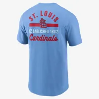 St. Louis Cardinals 2-Hit чоловічі Nike MLB футболка блакитний
