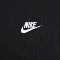 Nike Club Fleece мужские оверсайз French Terry Pullover Толстовка с капюшоном цвет черный
