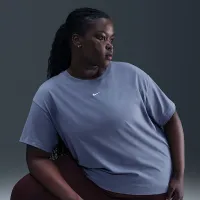 Nike Sportswear Essential женская футболка (большие размеры) синий