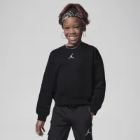 Nike Jordan Icon Play оверсайз Crew Little Kids Top цвет черный