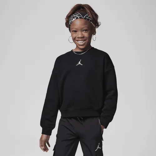 Nike Jordan Icon Play оверсайз Crew Little Kids Top цвет черный