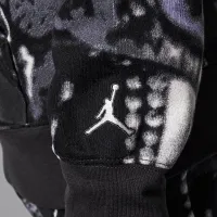 Nike Jordan MVP Big дитячі Fleece Printed Pullover Толстовка з капюшоном колір чорний