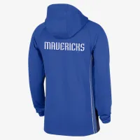 Dallas Mavericks Zoned мужские Nike Dri-FIT NBA 1/4-Zip Толстовка с капюшоном синий