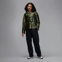 Nike Jordan жіноча Long-Sleeve Jersey Top колір зелений