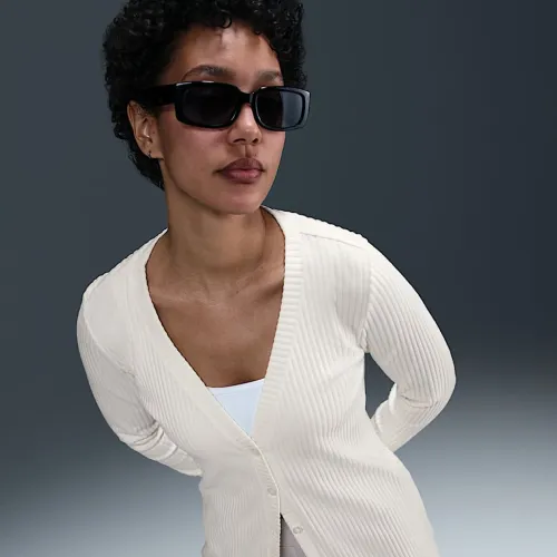 Nike Sportswear Chill Knit жіноча Slim Ribbed Cardigan колір білий