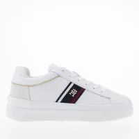 Кроссовки Tommy Hilfiger Signature Leather Monogram Court FW0FW07387-YBS - Белые