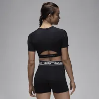 Nike Jordan Sport жіноча Bodycon Performance Top колір чорний