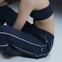 Nike Windrunner жіноча З високою талією Woven Open-Hem Pants блакитний