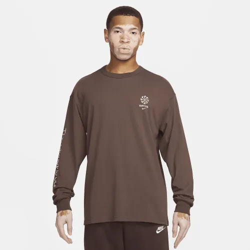 Nike Sportswear мужские Long-Sleeve Max90 футболка цвет коричневый