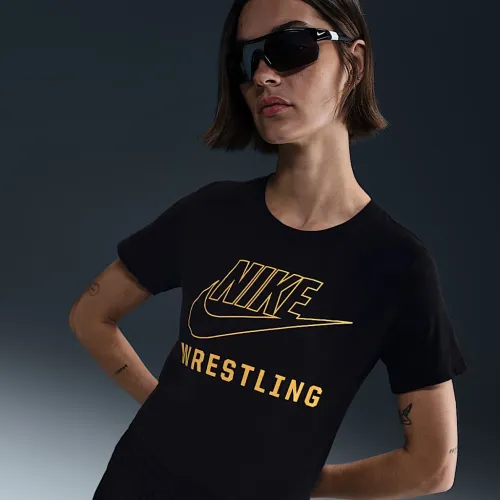 Nike Swoosh жіноча Wrestling футболка колір чорний