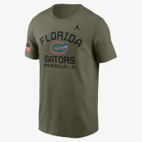 Nike Florida Gators Military Appreciation Team Issue чоловічі Jordan Brand Dri-FIT College футболка колір коричневий