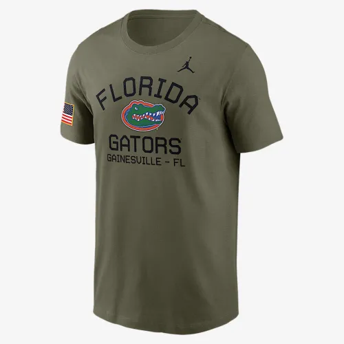 Nike Florida Gators Military Appreciation Team Issue чоловічі Jordan Brand Dri-FIT College футболка колір коричневий