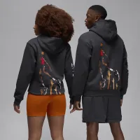 Nike Jordan Artist Series By Darien Birks мужские Fleece Толстовка с капюшоном цвет серый