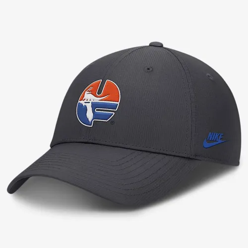 Florida Gators Core Rise Vault чоловічі Nike Dri-FIT College Adjustable Hat колір сірий