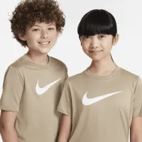 Nike Legend Big детские Dri-FIT футболка цвет коричневый