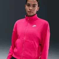 Nike Sportswear Club Fleece женская Loose Track Куртка Pink