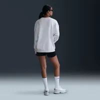 Nike Sportswear Club Fleece женская Loose Crew-Neck свитшот цвет коричневый