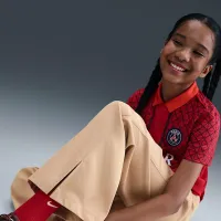 Nike Sportswear Big детские (Girls') Woven Wide-Leg Pants цвет коричневый