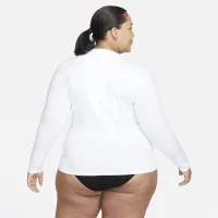 Nike Essential Dri-FIT жіноча Long-Sleeve Hydroguard Swim Top (великі розміри) колір білий