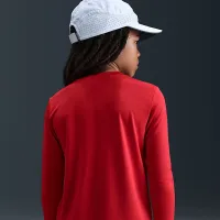 Nike Legend Big дитячі Dri-FIT Long-Sleeve футболка колір червоний