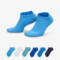 Nike Everyday Plus Cushioned тренувальні No-Show шкарпетки (6 пар) різнокольорові
