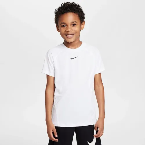 Nike Dri-FIT Pro Little дитячі Short Sleeve Top колір білий