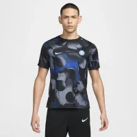 Inter Milan Academy Pro мужские Nike Dri-FIT Soccer Short-Sleeve Pre-Match Top цвет черный