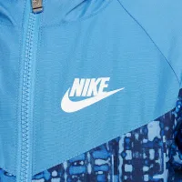 Nike Little дитячі Printed Windrunner Куртка блакитний