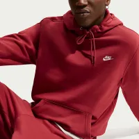 Nike Club чоловічі Pullover Fleece Толстовка з капюшоном колір червоний