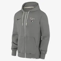 Tampa Bay Rays Authentic Collection Travel мужские Nike Dri-FIT MLB Full-Zip Толстовка с капюшоном цвет серый