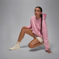 Nike Jordan Brooklyn Fleece женская Pullover Толстовка с капюшоном Pink