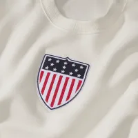 Team USA Phoenix Fleece женская Nike Crew-Neck свитшот цвет белый