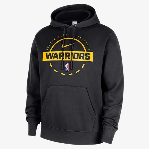Golden State Warriors Club чоловічі Nike NBA Practice Pullover Толстовка з капюшоном колір чорний