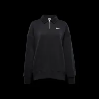 Nike Sportswear Phoenix Fleece жіноча оверсайз 1/4-Zip Polo колір чорний