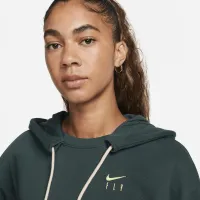 Nike Dri-FIT Swoosh Fly Standard Issue жіноча Pullover баскетбольні Толстовка з капюшоном колір зелений
