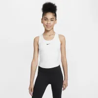 Nike One Fitted Big дитячі (Girls') Dri-FIT Tank колір білий