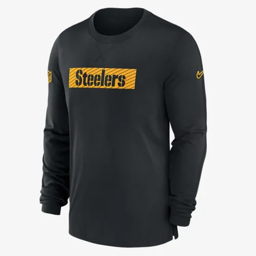 Pittsburgh Steelers Sideline Player Team Issue Men’s Nike Dri-FIT Long-Sleeve Top колір чорний
