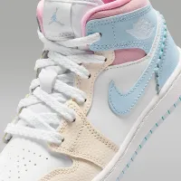 Nike Jordan 1 Mid SE Little детские Кроссовки синий