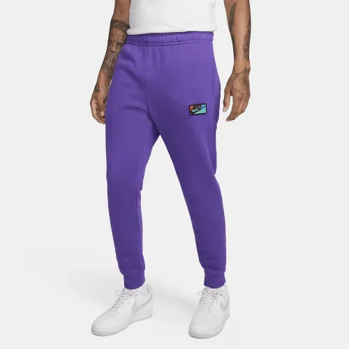 Nike Club Fleece мужские Fleece Pants цвет фиолетовый
